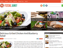 Tablet Screenshot of foodiejunky.com